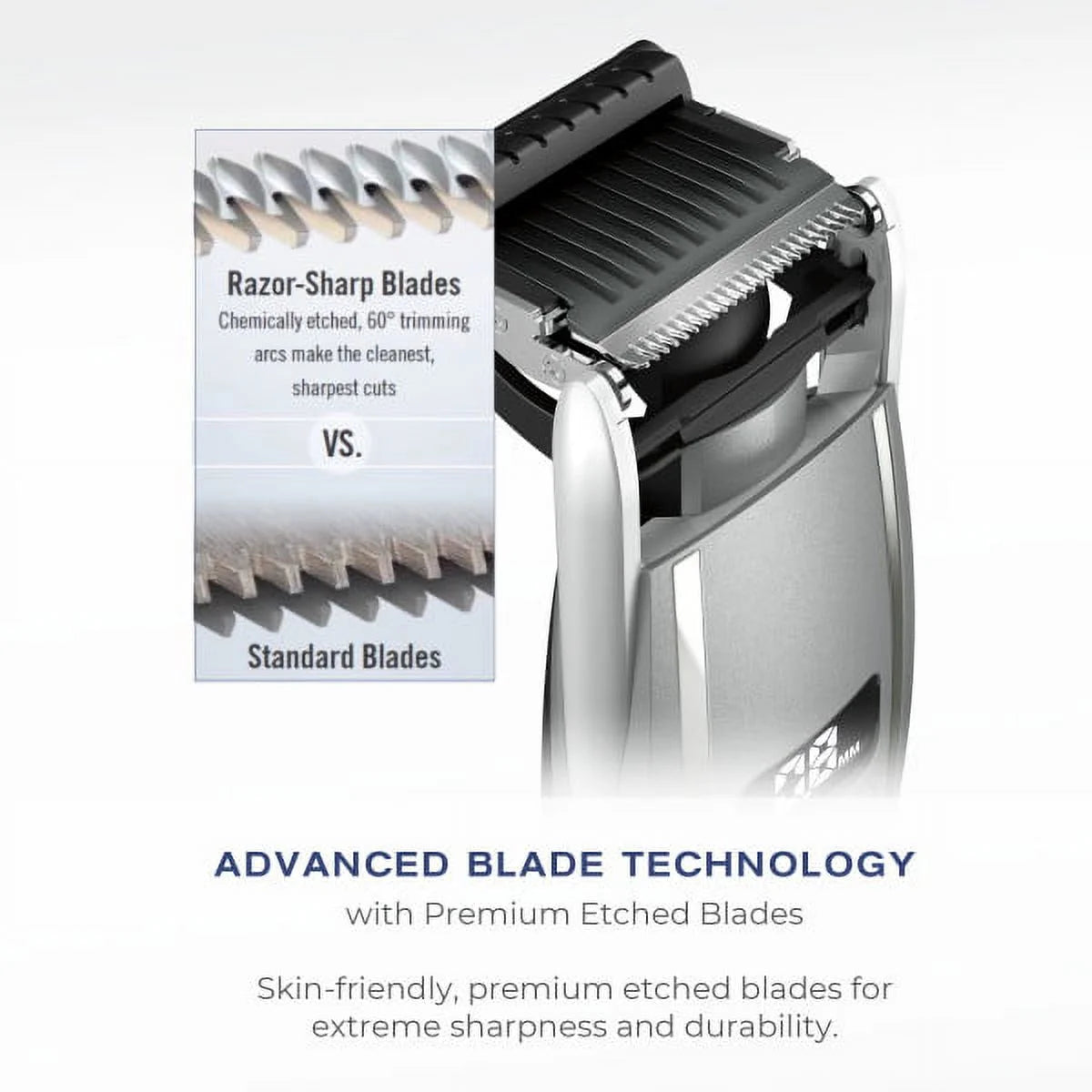 man Beard Trimmer for Men, Cord/Cordless Digital Length Control Beard and Stubble Trimmer GMT980