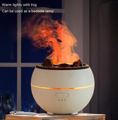 Flame Aroma Diffuser Household Desk Aromatherapy Humidifier