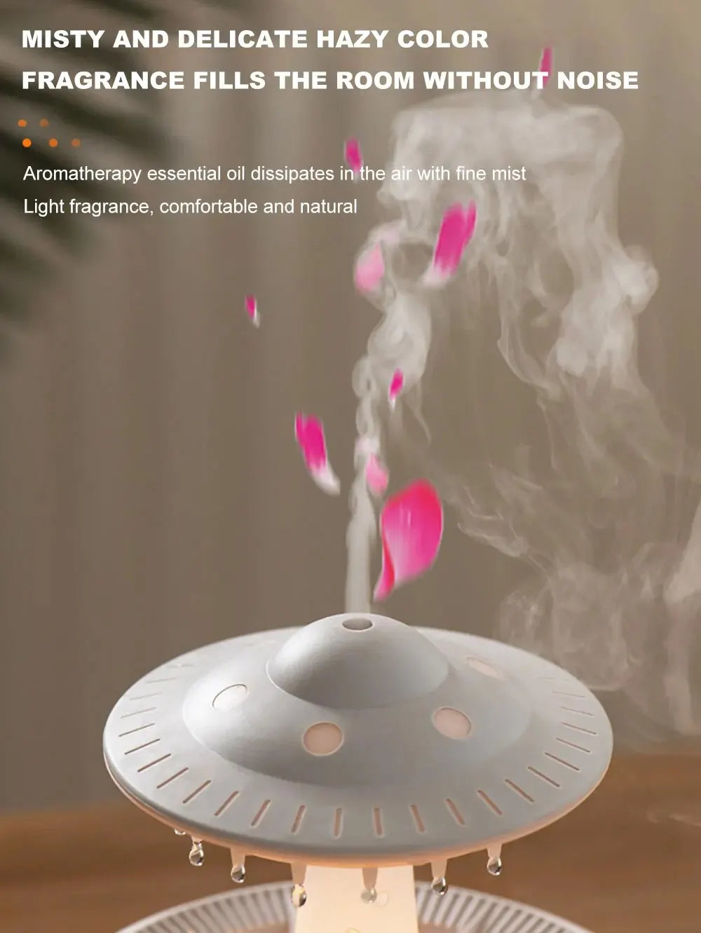 Ufo Air Humidifier Ultrasonic Aromatherapy Diffusers Mist Maker Fragrance Essential Oil Aroma Difusor Remote Control