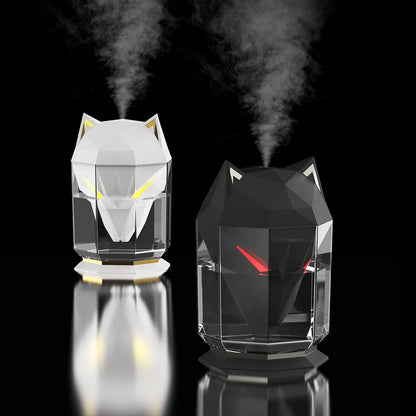 War Wolf Air Humidifier Ultrasonic Air Diffuser Colorful Lights Humidifier Air Nano Spray Home Desktop Supplies