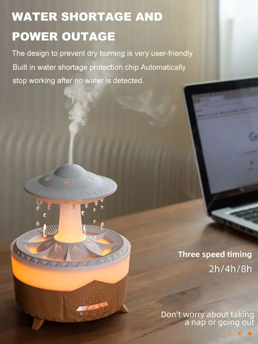 Ufo Air Humidifier Ultrasonic Aromatherapy Diffusers Mist Maker Fragrance Essential Oil Aroma Difusor Remote Control