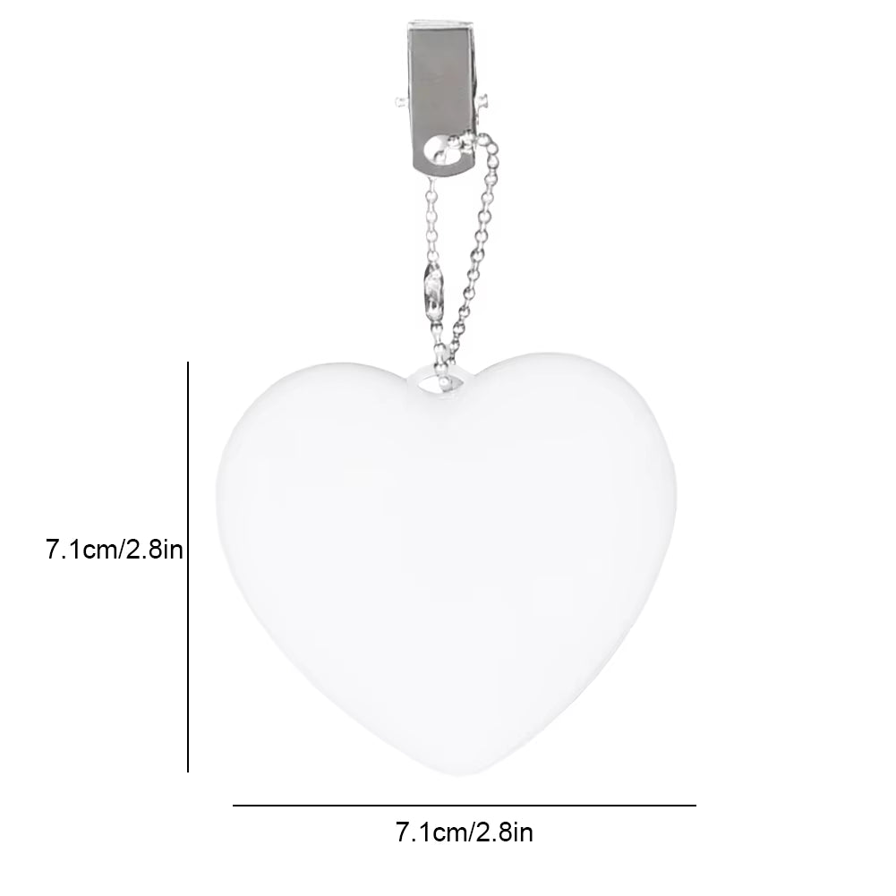 1/2/3PCS Purse Heart LED Light Handbag Lamp Automatic Motion Activated Purse Heart Shaped Light for Women Bah Purse Charm