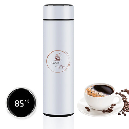 Water Bottle Tea Infuser 16.9 Oz Travel Mug Smart LCD Touch Stainless Steel