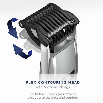 man Beard Trimmer for Men, Cord/Cordless Digital Length Control Beard and Stubble Trimmer GMT980