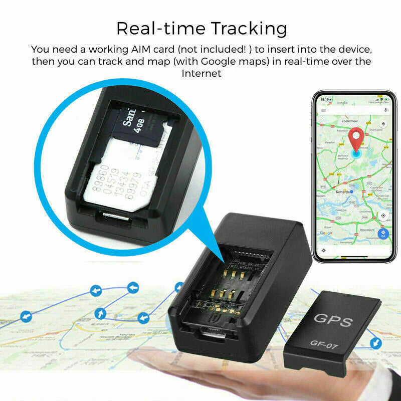 GF07 Mini Magnetic GPS Tracker Real-Time Car Truck Vehicle Locator GSM GPRS USA